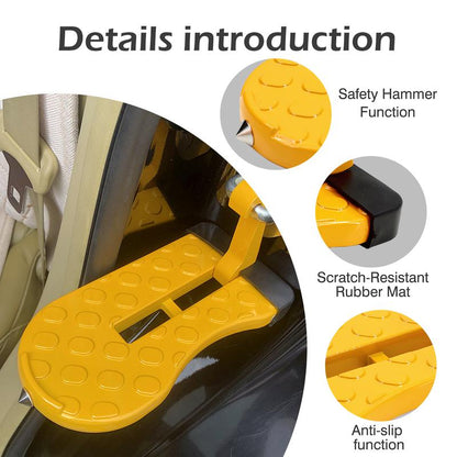 🔥Limited Time 49% Off✨1 Count SUV Roof Step Assist, Car Door Hook-On Foot Pedal