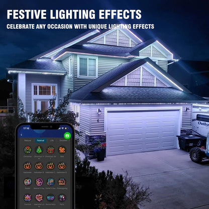 🎅 Early Christmas 49%OFF - 2025 Upgraded Smart Rainbow LED Permanent Outdoor Lights Pro - Smartlight 🎁