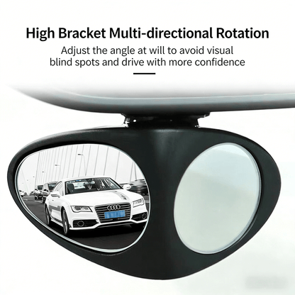 🚗HD Car Blind Spot Elimination Mirror - 360° Rotatable, Rain/Fog Resistant